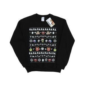 Disney Womens/Ladies The Muppets Christmas Heads Sweatshirt / Black